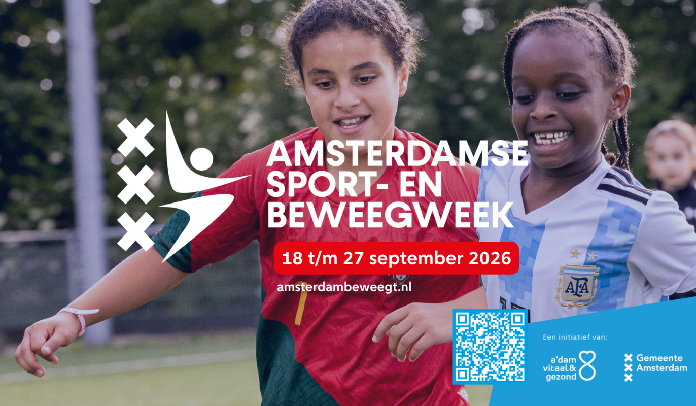 Doe mee met de Amsterdamse Sport- en Beweegweek 2026. Ook in Nieuw-West!